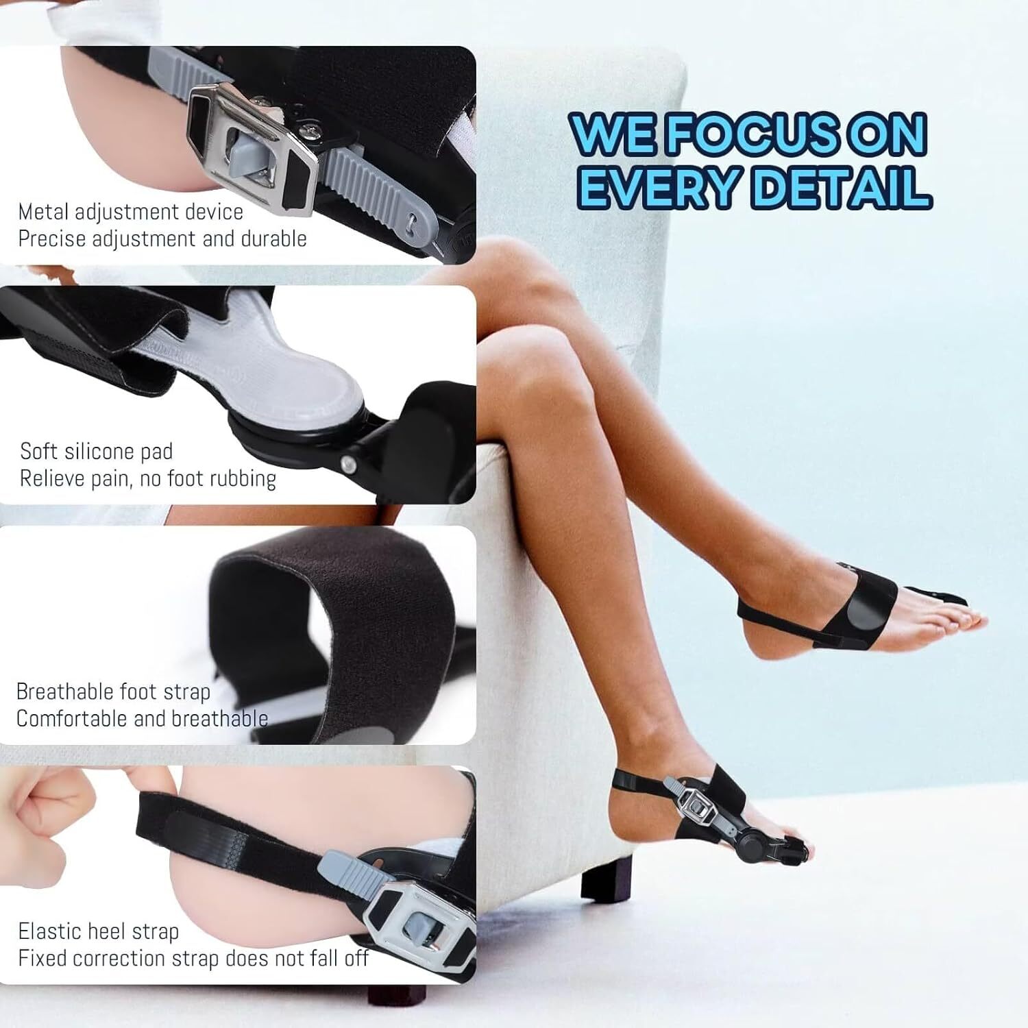 Adjustable Hallux Valgus Bunion Corrector Splints Straightener Big Toe Corrector