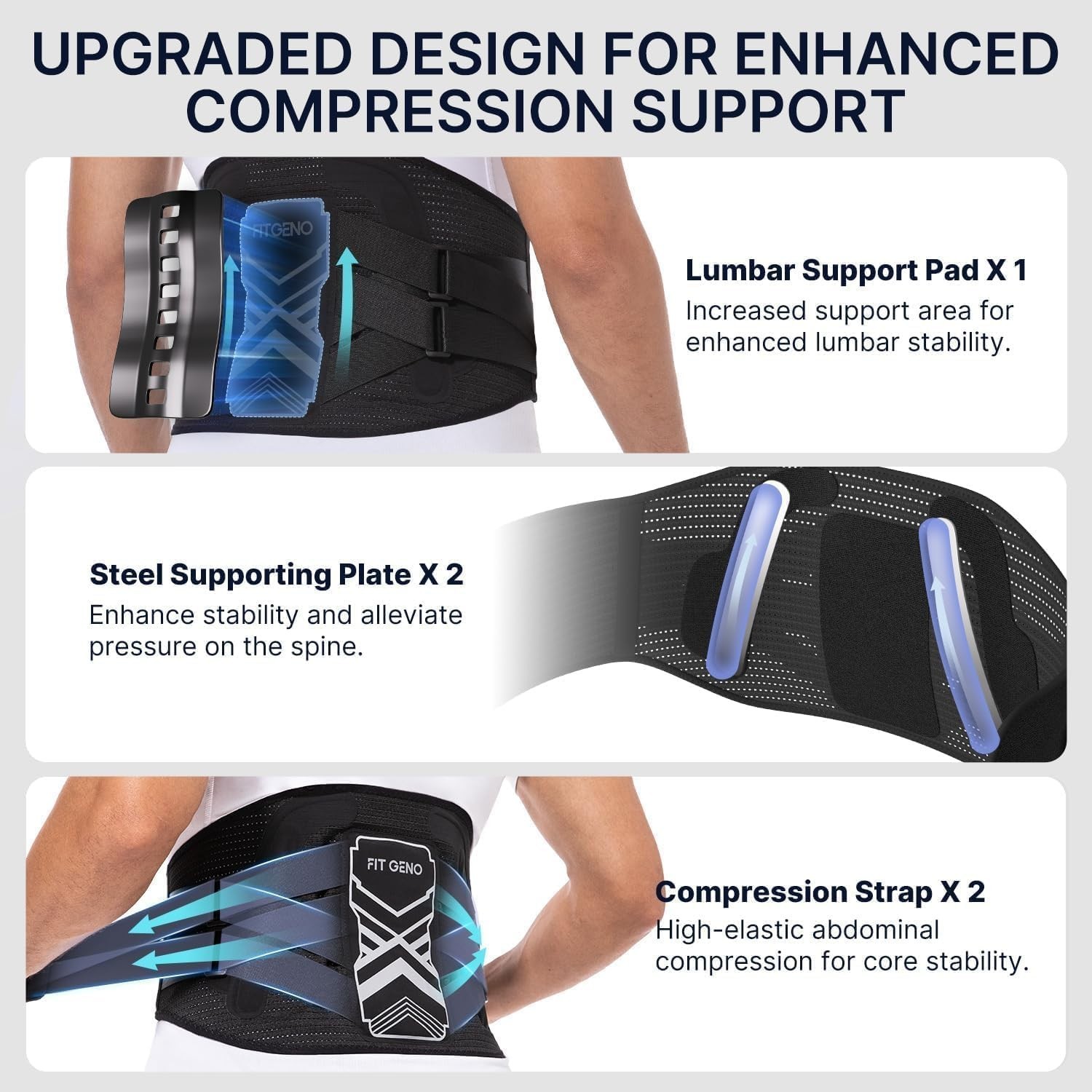 Comfortable and Breathable Back Brace – Adjustable L/XL Pain Relief Solution