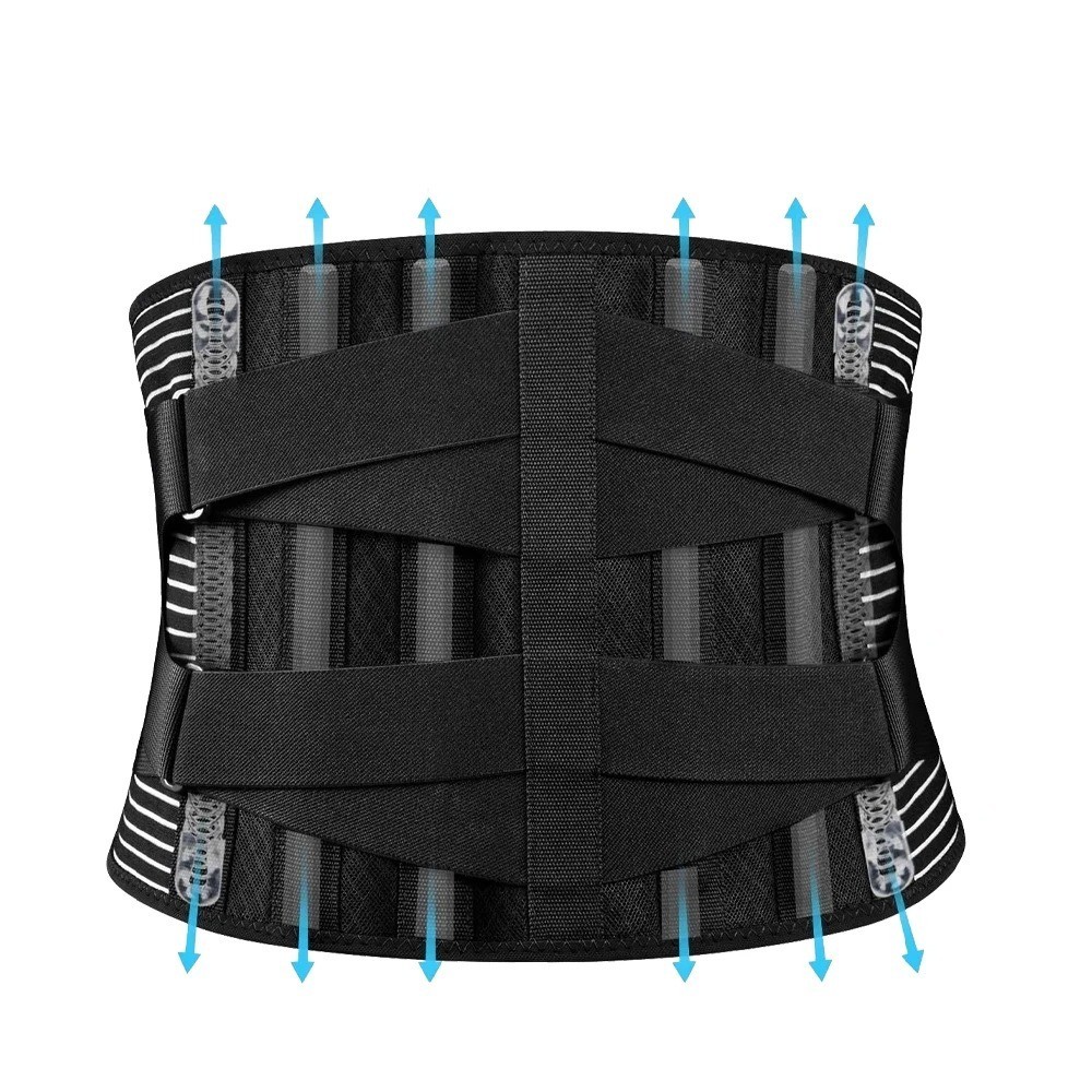Adjustable Lower Back Brace Lumbar Support Waist Belt For Men Women Pain Relief