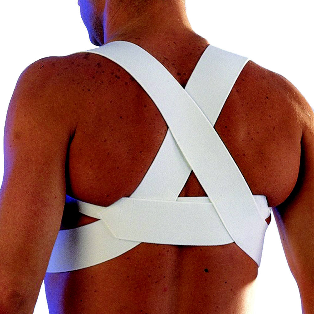 Scudotex Postural Orthopedic Brace Cross Shoulder Straightener White