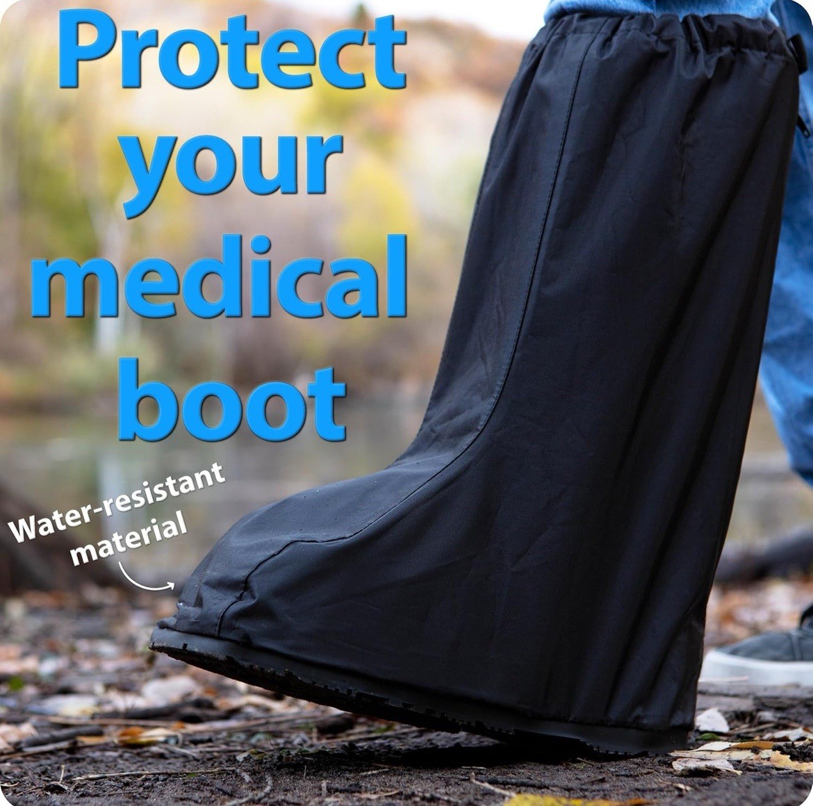 Omeer Water Resistant Walking Boot Cover Medical & Orthopedic Large Open Box!