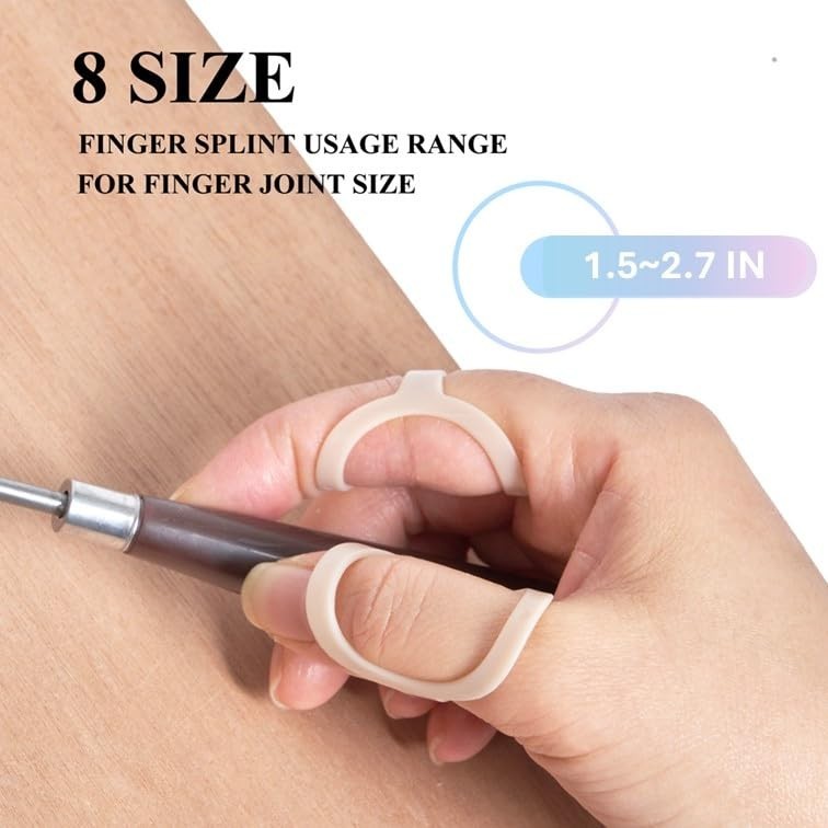 Oval Finger Splint 8 pcs Splints for Arthritis Mallet UAKIKAU Trigger Ring