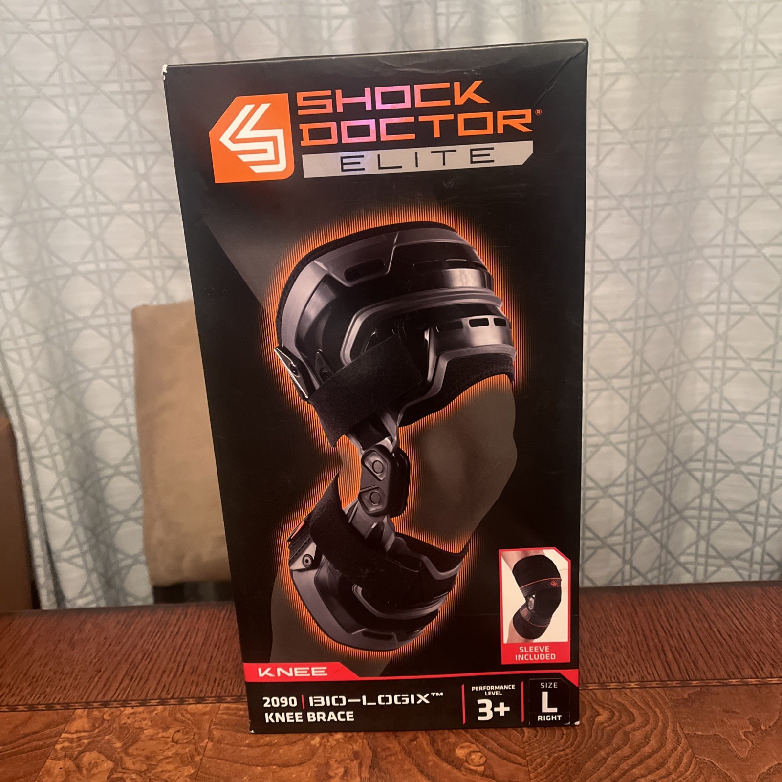 Shock Doctor Bio-Logix Knee Brace RIGHT KNEE – Black – Large New