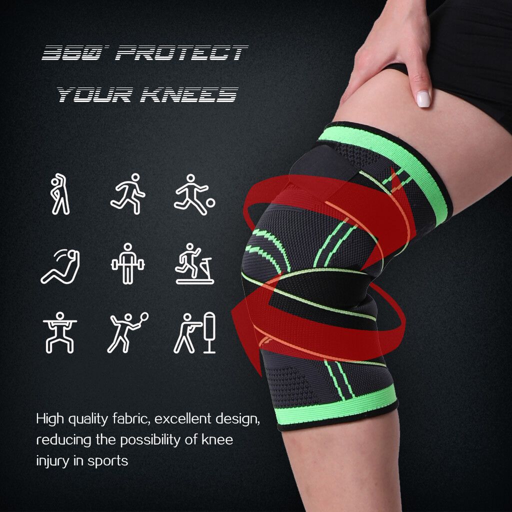 Knee Braces with Strap Compression Sleeve Arthritis Joint Pain Relief Support US