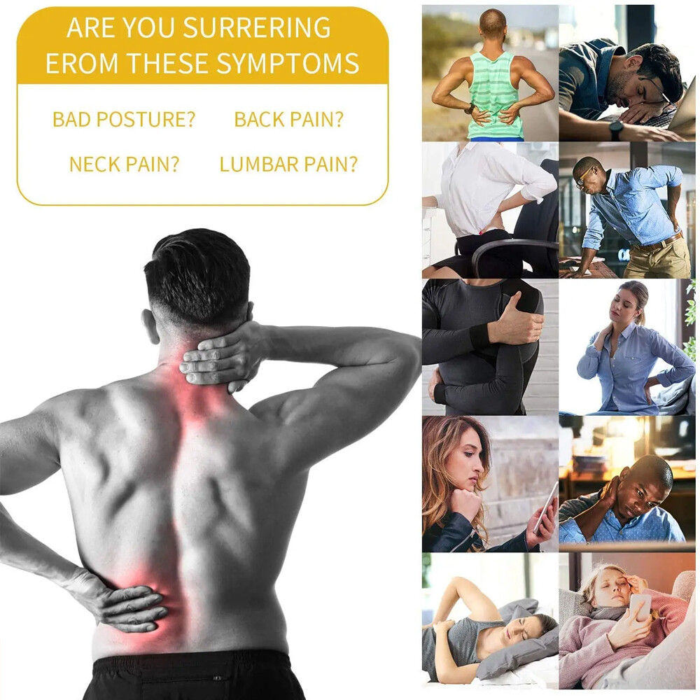 Corrector de postura soporte de espalda para hombres y mujeres 35″-44″ ajustable