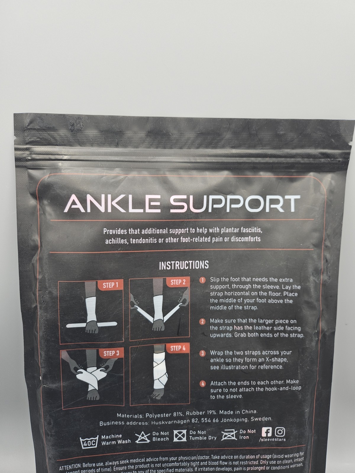 Sleeve Stars Ankle Brace for Women Men, Ankle Wrap for Sprained, Compression