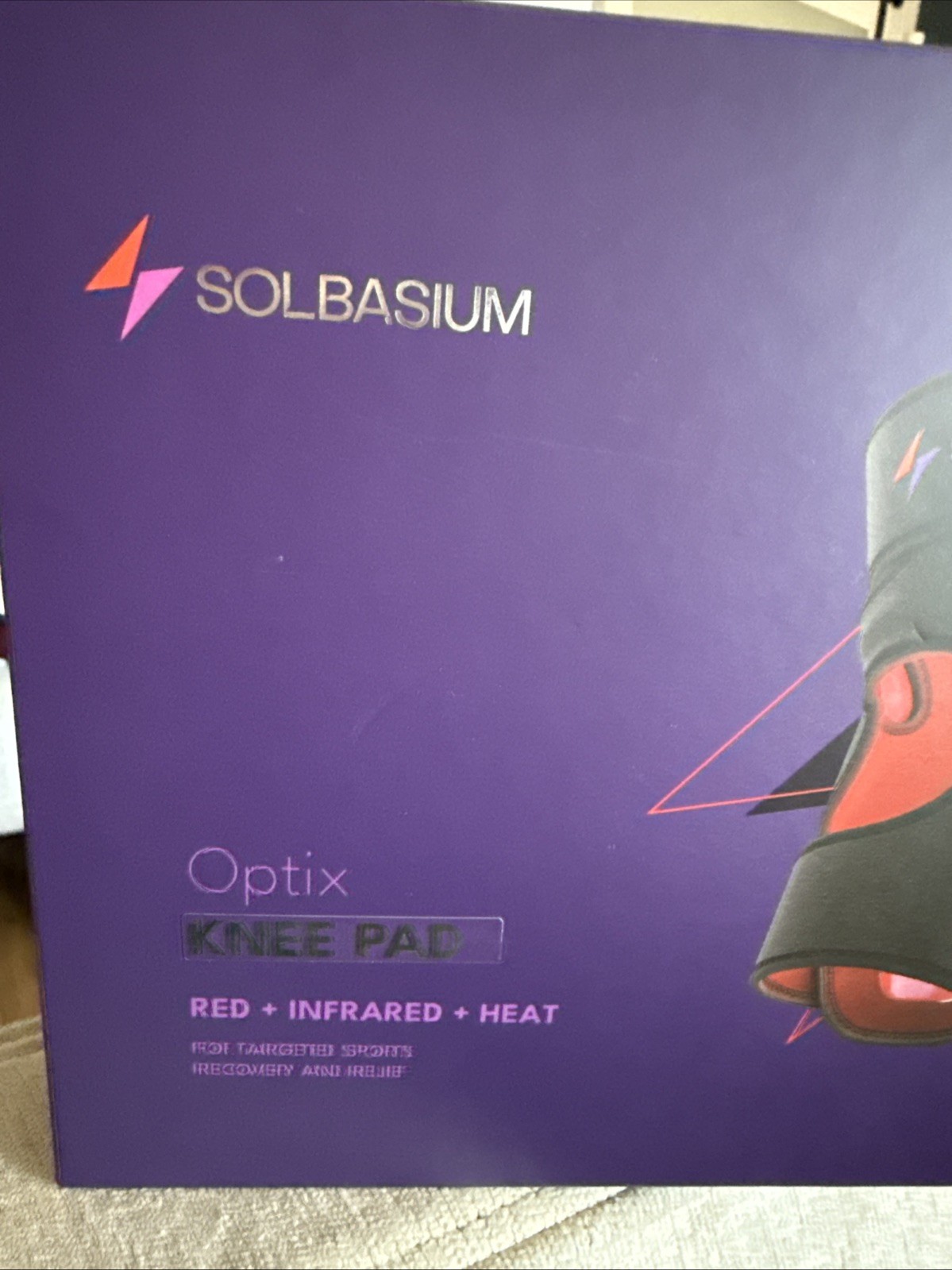 SOLBASIUM OPTIX KNEE PAD Red + Infrared + Heat NIB Authentic