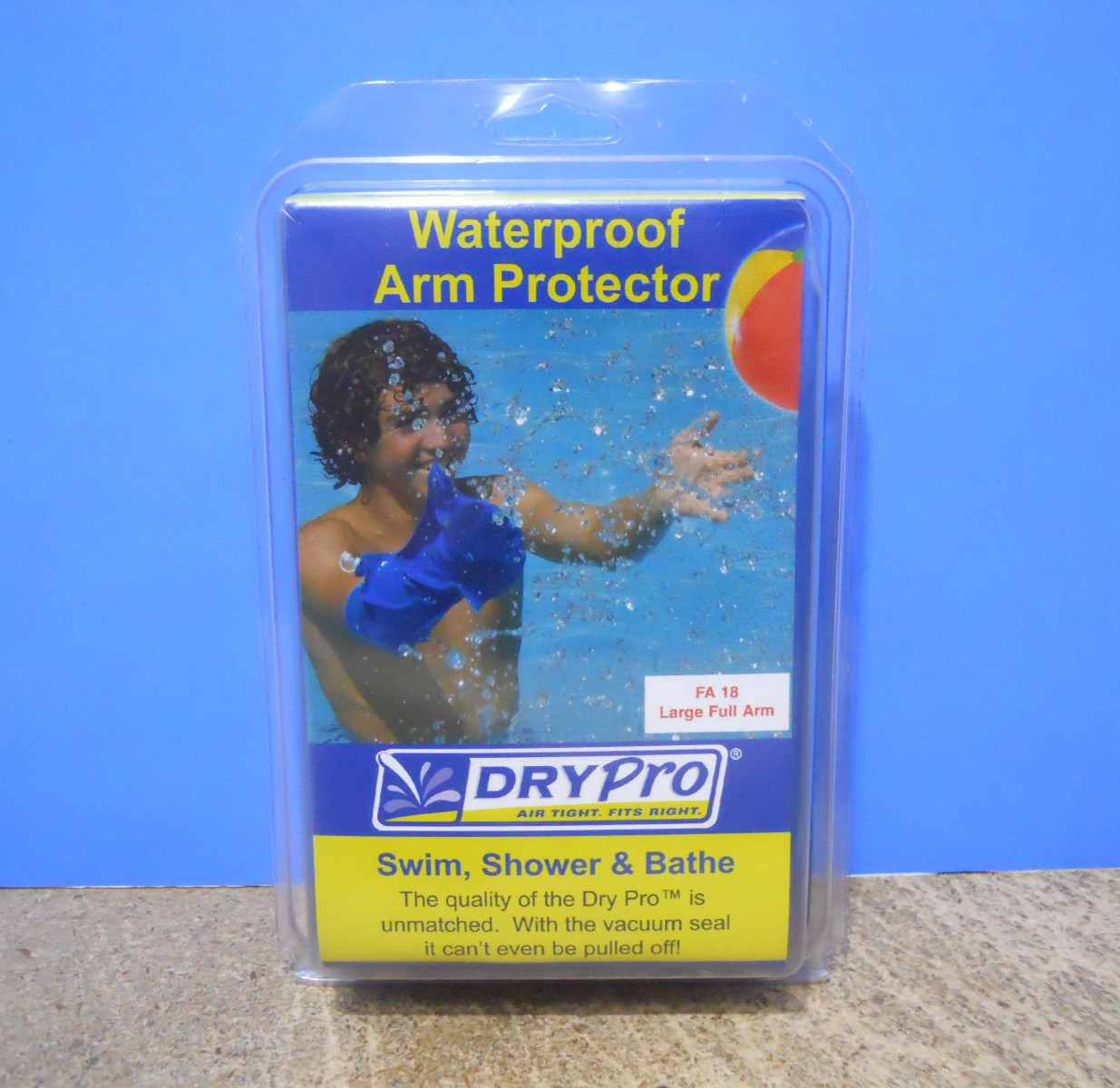 DryPro Waterproof Arm Protector Sleeve Large Full Arm FA-18 Vacuum Sealed USA