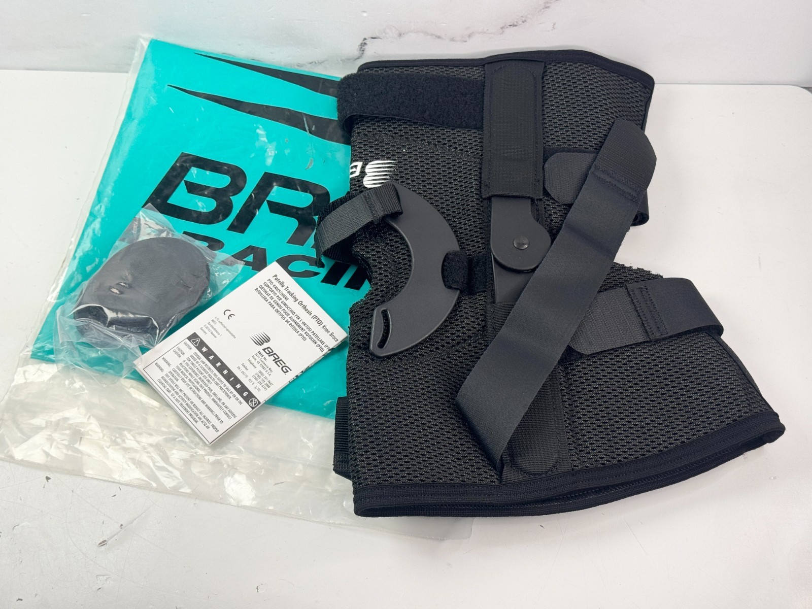 New – BREG Patella Tracking Orthosis (PTO) Right Knee Brace – Size XL