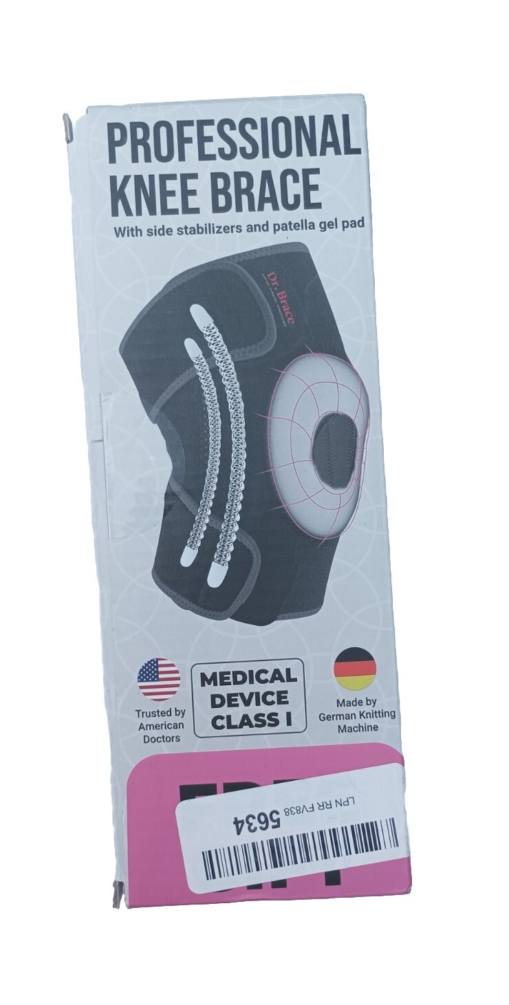 DR. BRACE – Professional Knee Brace for Knee Pain, with Lateral Stabilizers and