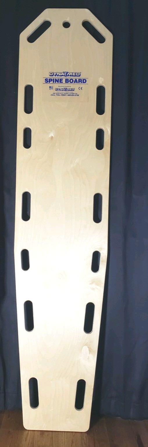 DYNA MED Wood Spine Spinal Board Immobilizer Support Back Wooden Safety 72″ LONG