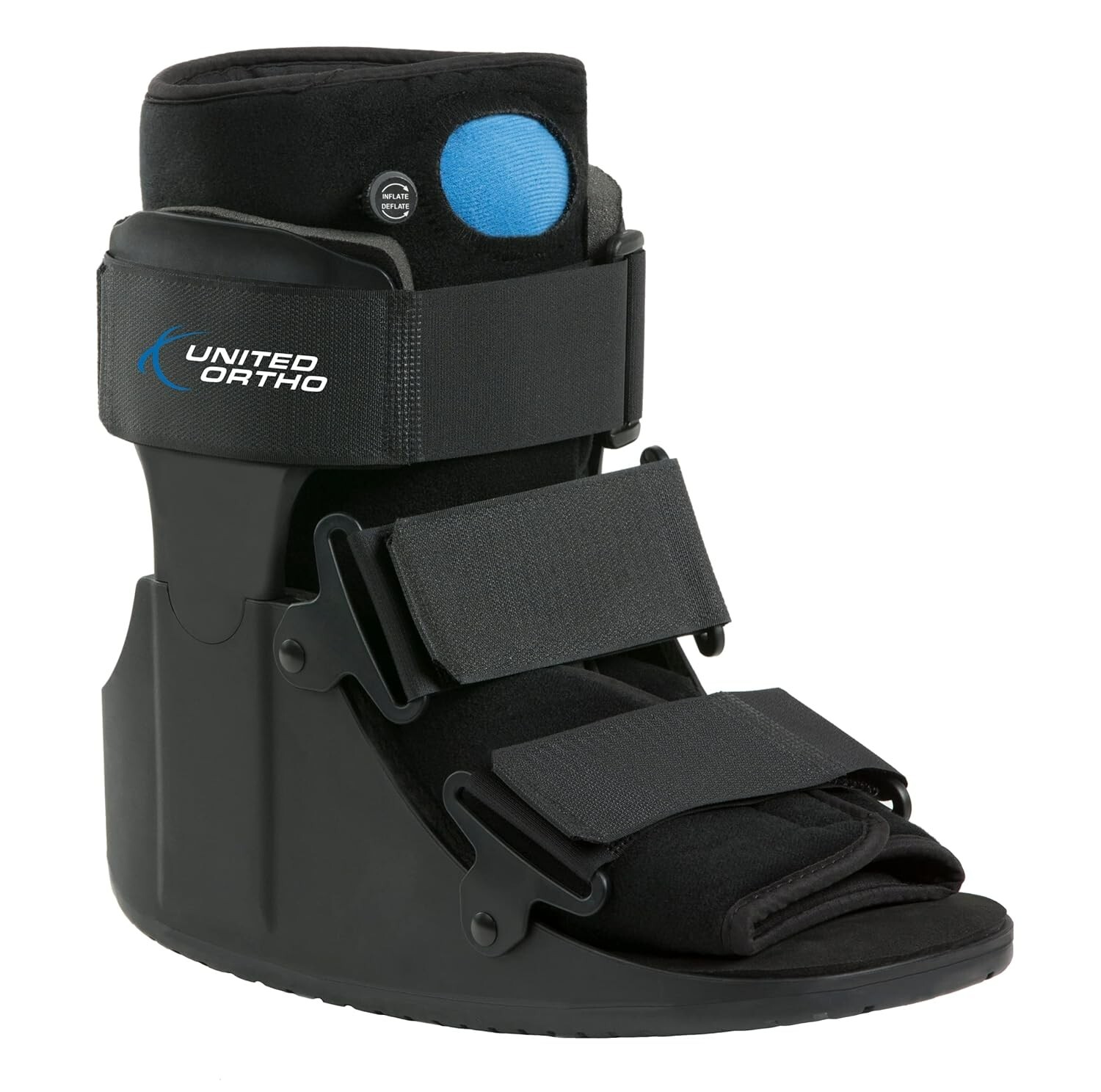 SMALL United Ortho Short Air Cam Walker Fracture Boot Black Women’s 6-8 Men’s 4
