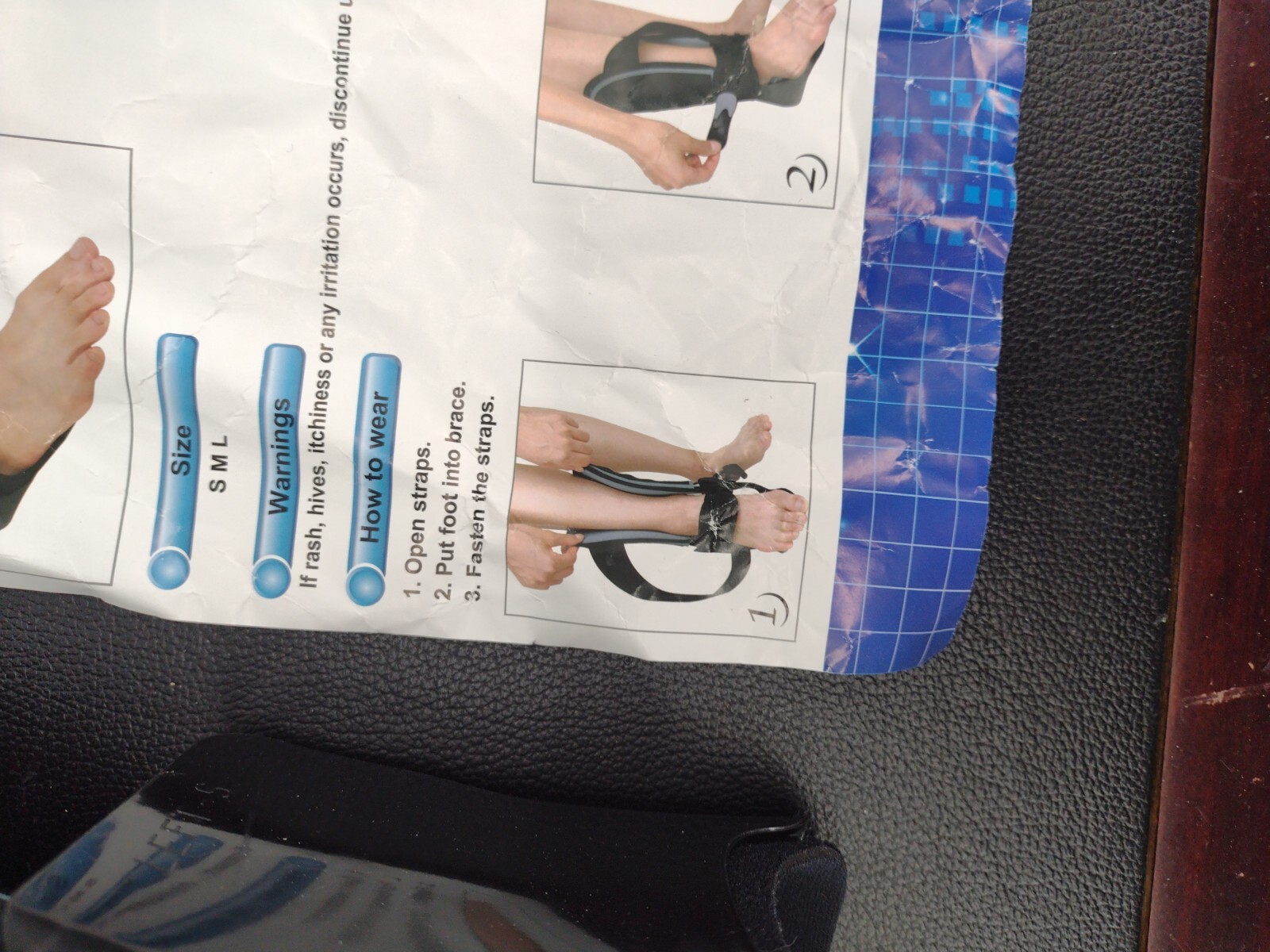 Active Left Ankle Brace Size Small ISO13485 Support