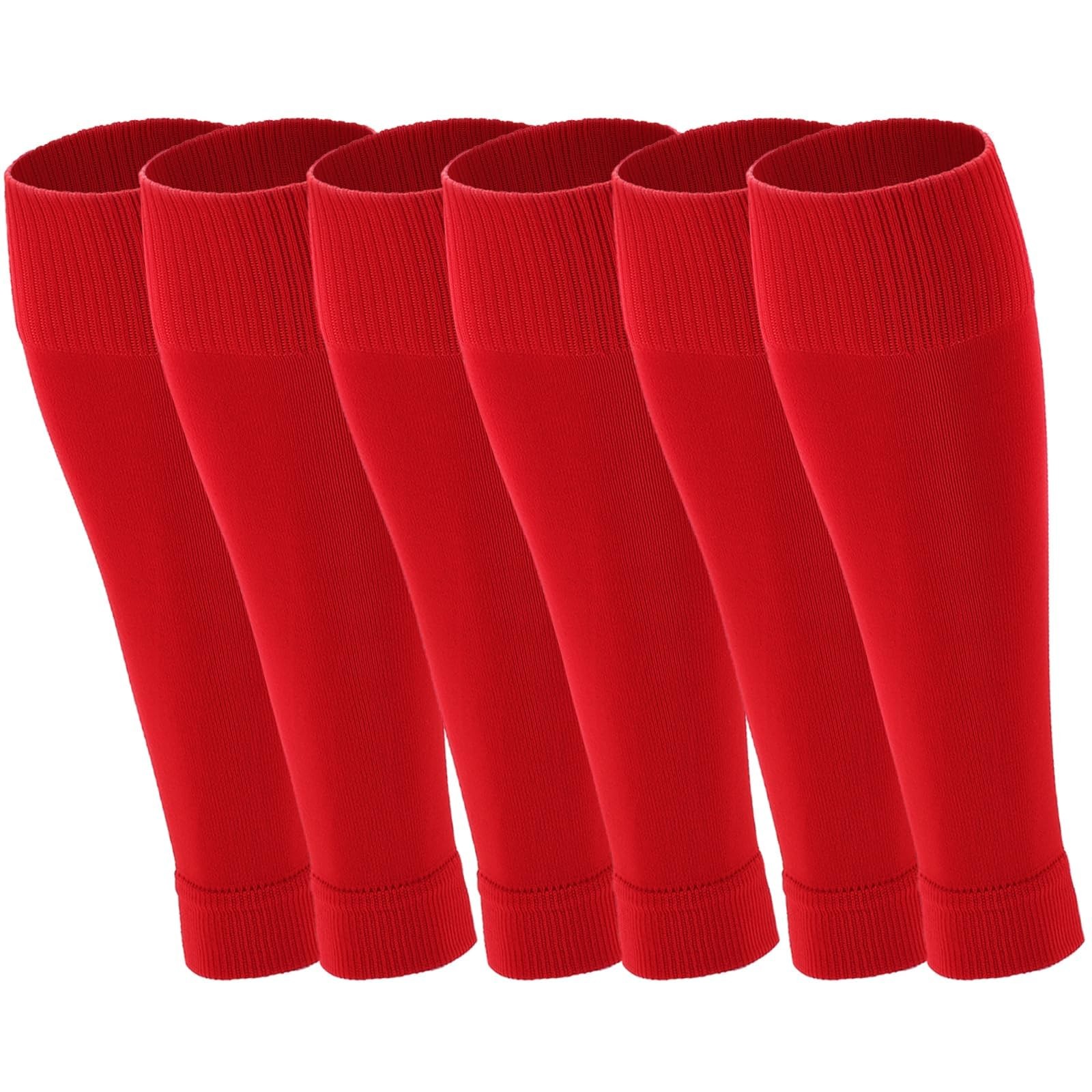 Ultrafun 3 Pairs Leg Sleeves, Pre-cut Soccer Sleeves Compatible with Grip Soc…