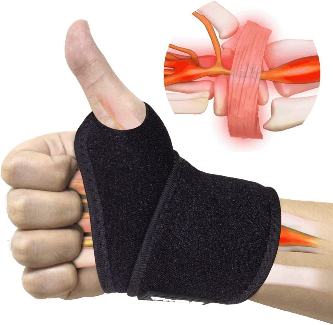 MCD Carpal Tunnel Wrist Brace Lightweight Wrist Support Brace Wrist Wraps for…