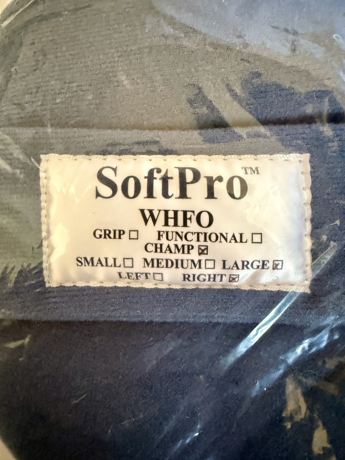 SoftPro WHFO Champ Size: Large, Right New in the Bag