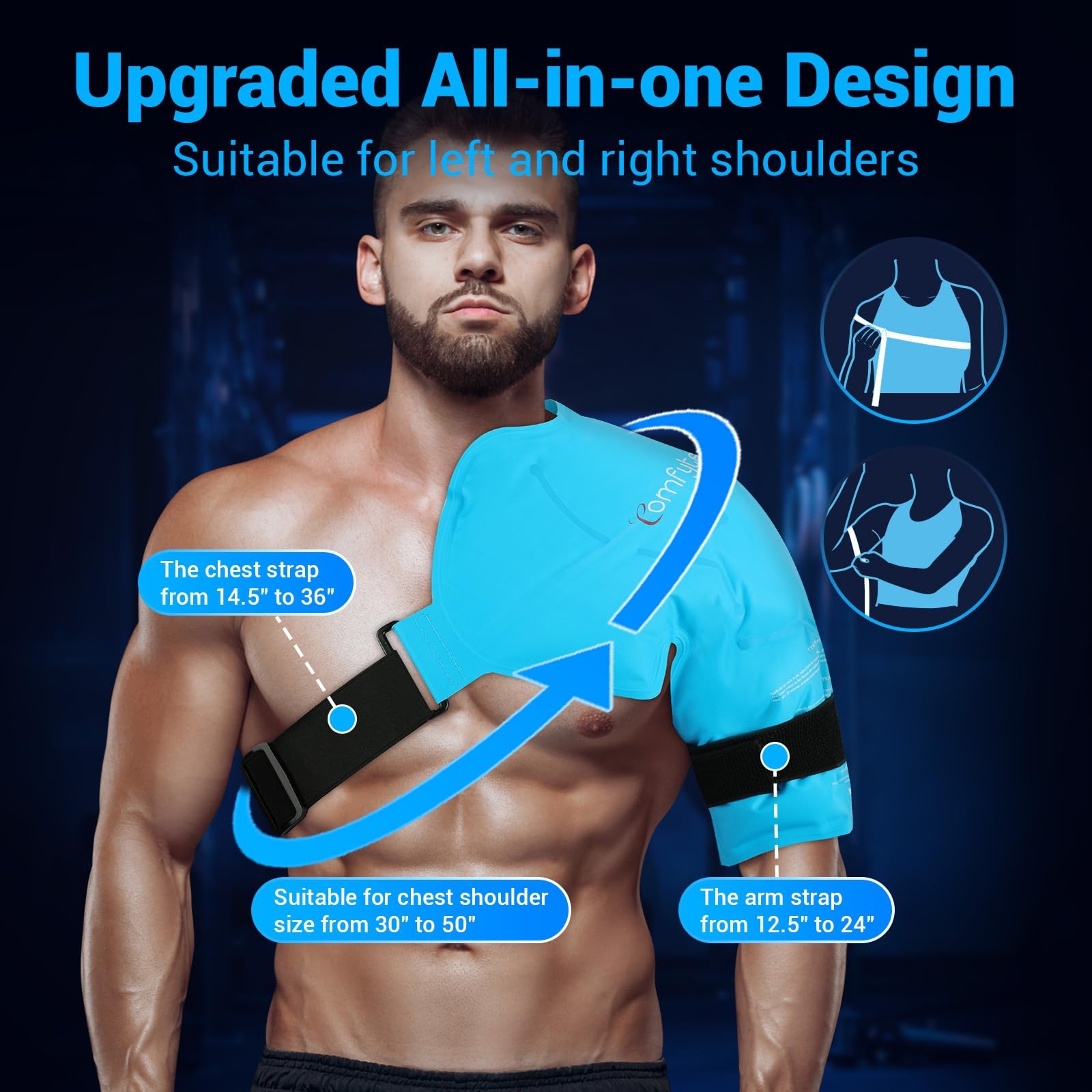 Comfytemp Shoulder Ice Pack Blue Large/X-Large