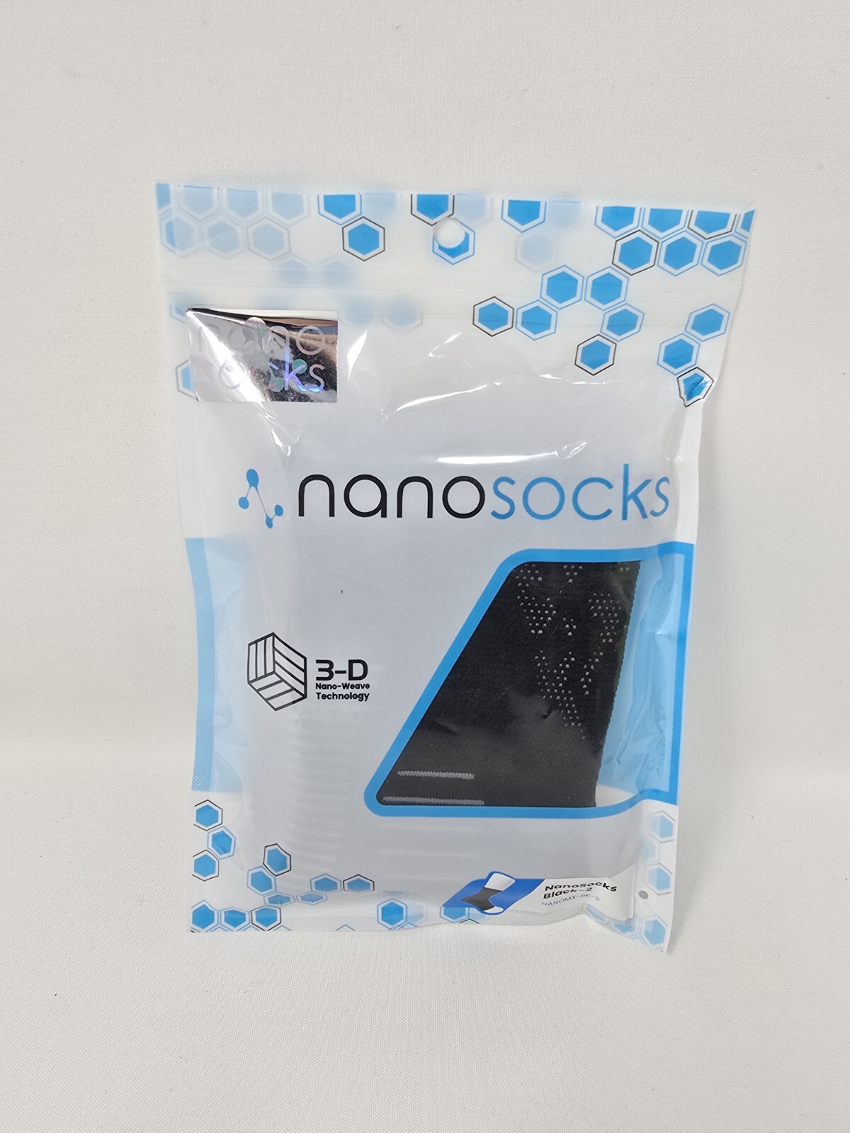 Nanosocks Compression 3D Nano-Weave Technology Nanomx-BK-2, Black, Size 2