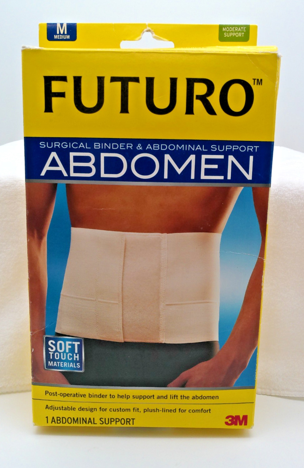 3M Futuro Surgical Binder Abdominal Support Adjustable Design Moderate Medium