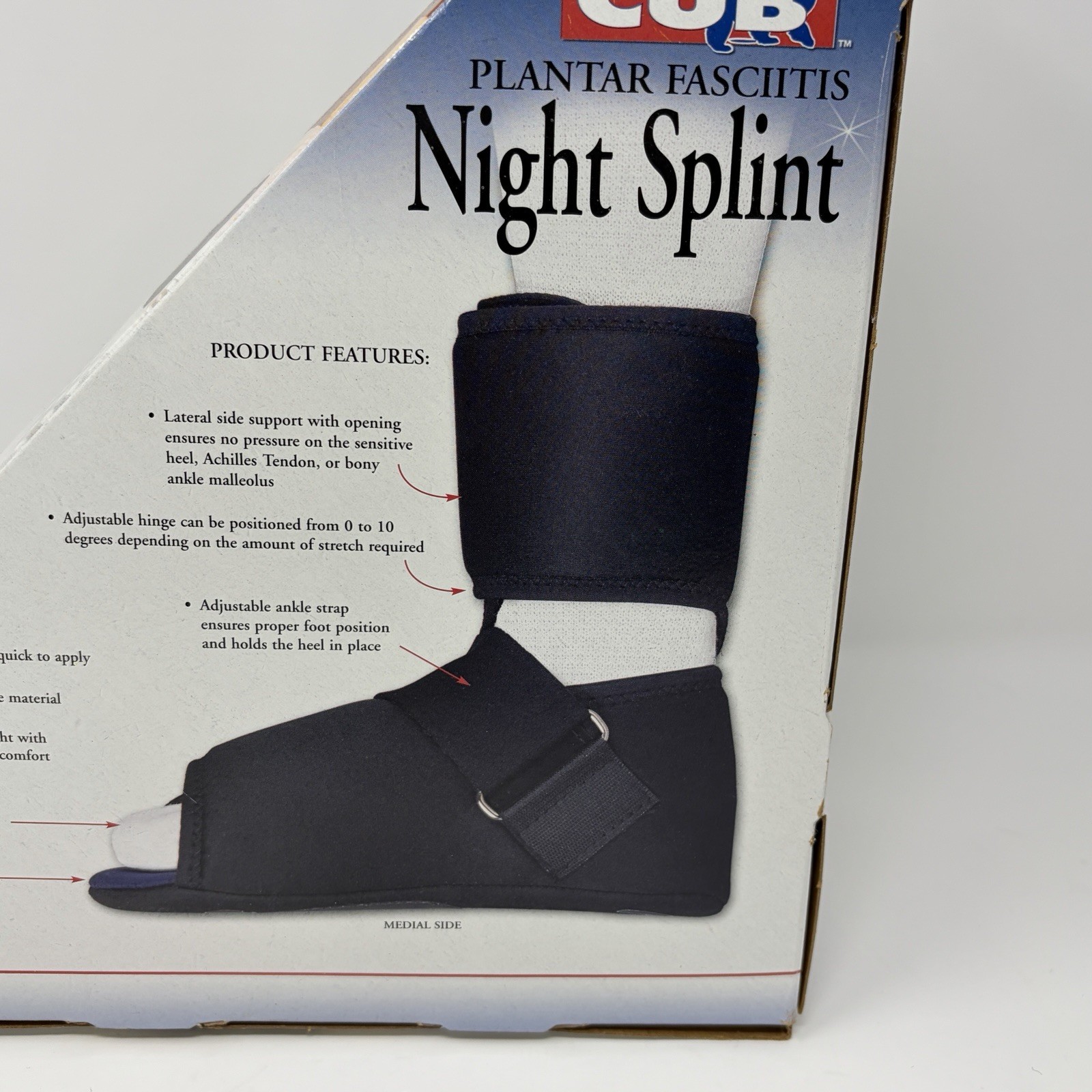 Healwell Cub Plantar Fasciitis Night Splint M, Right / Women 6-11 ½ / men 7-11½