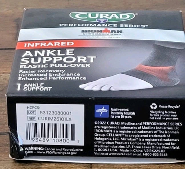 CURAD Performance Series – IRONMAN – Infrared Ankle Support, L/XL