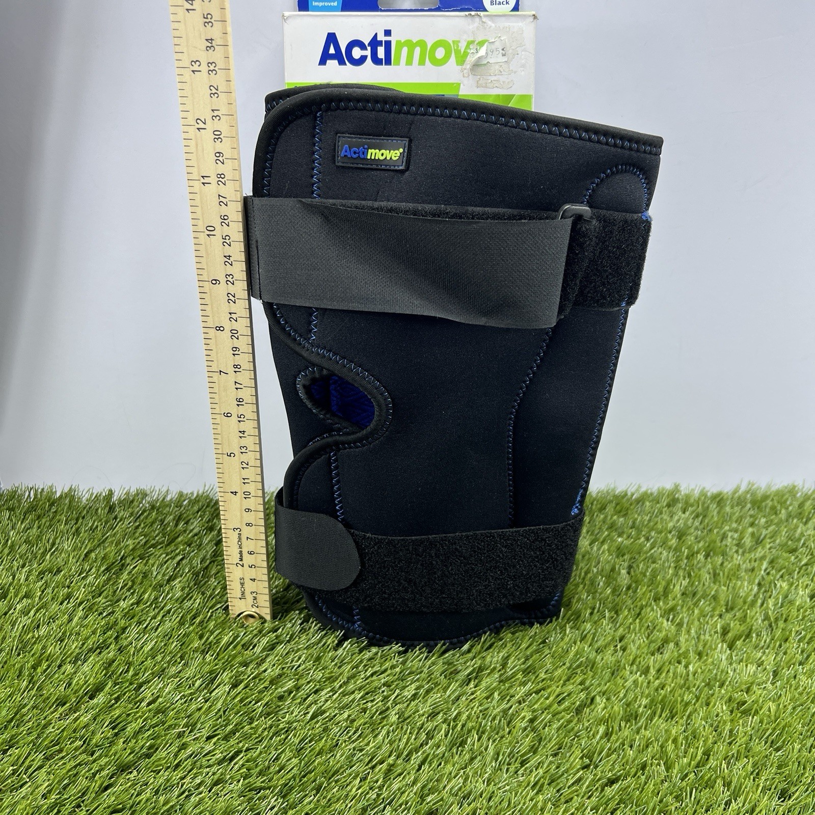 Actimove Knee Brace Wrap Around, Simple Hinges, Sport Edition XL Black, Cool Max