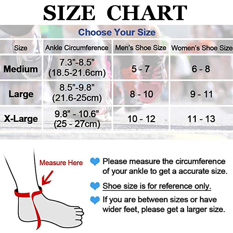 Ankle Brace Compression Support Sleeve Swelling Achilles Tendon Joint Pain Wrap@