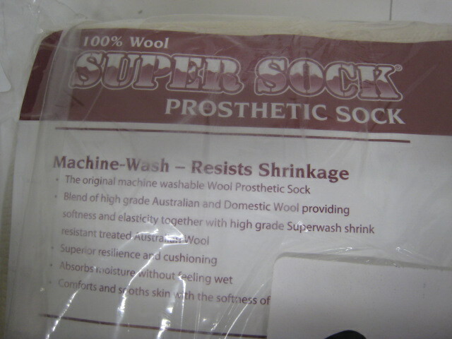 Virgin Wool Prosthetic Sock 1SPEC23887 9 x 4.5 x 32 Pack of 8