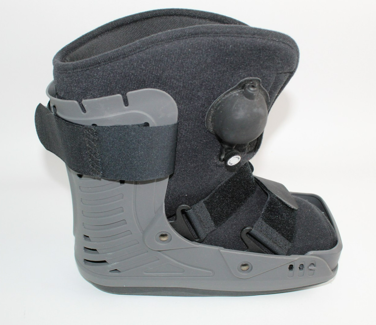 Corflex Walking Boot with Air Pump Adjustable Support, Black, Size Medium