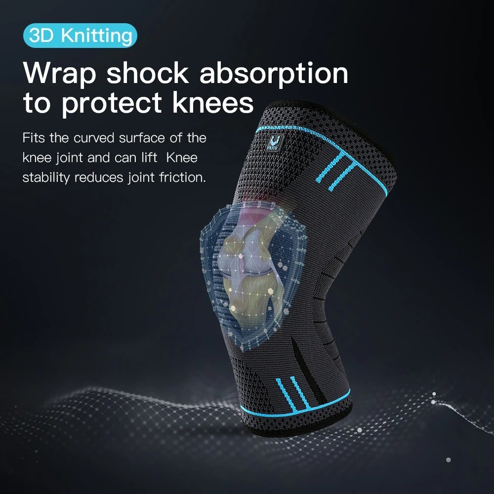 Knee Compression Sleeve Brace Support Pad Sports Knee Running Gym Basketball
