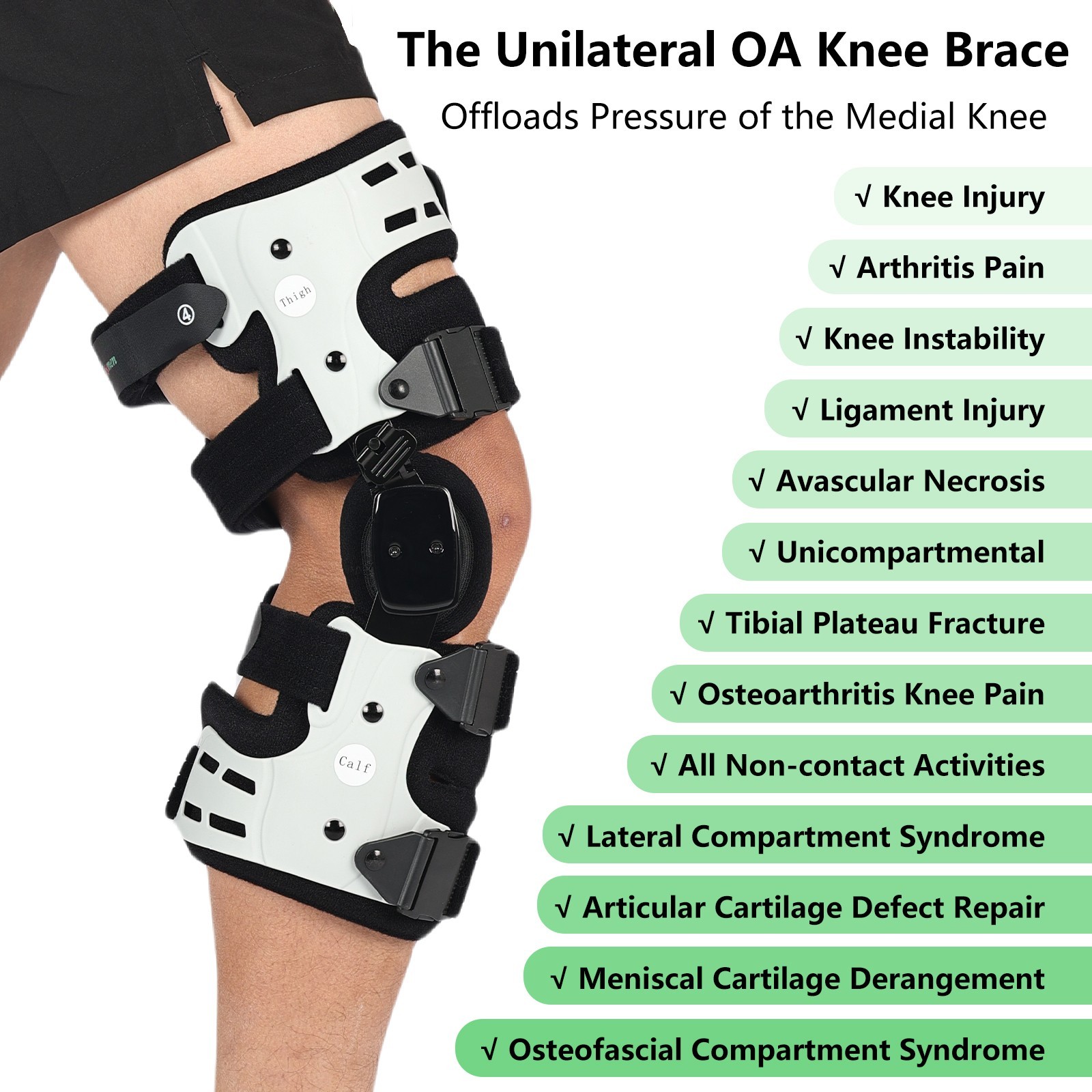 Professional Quality OA Unloader Knee Brace,for Osteoarthritis Pain Relief