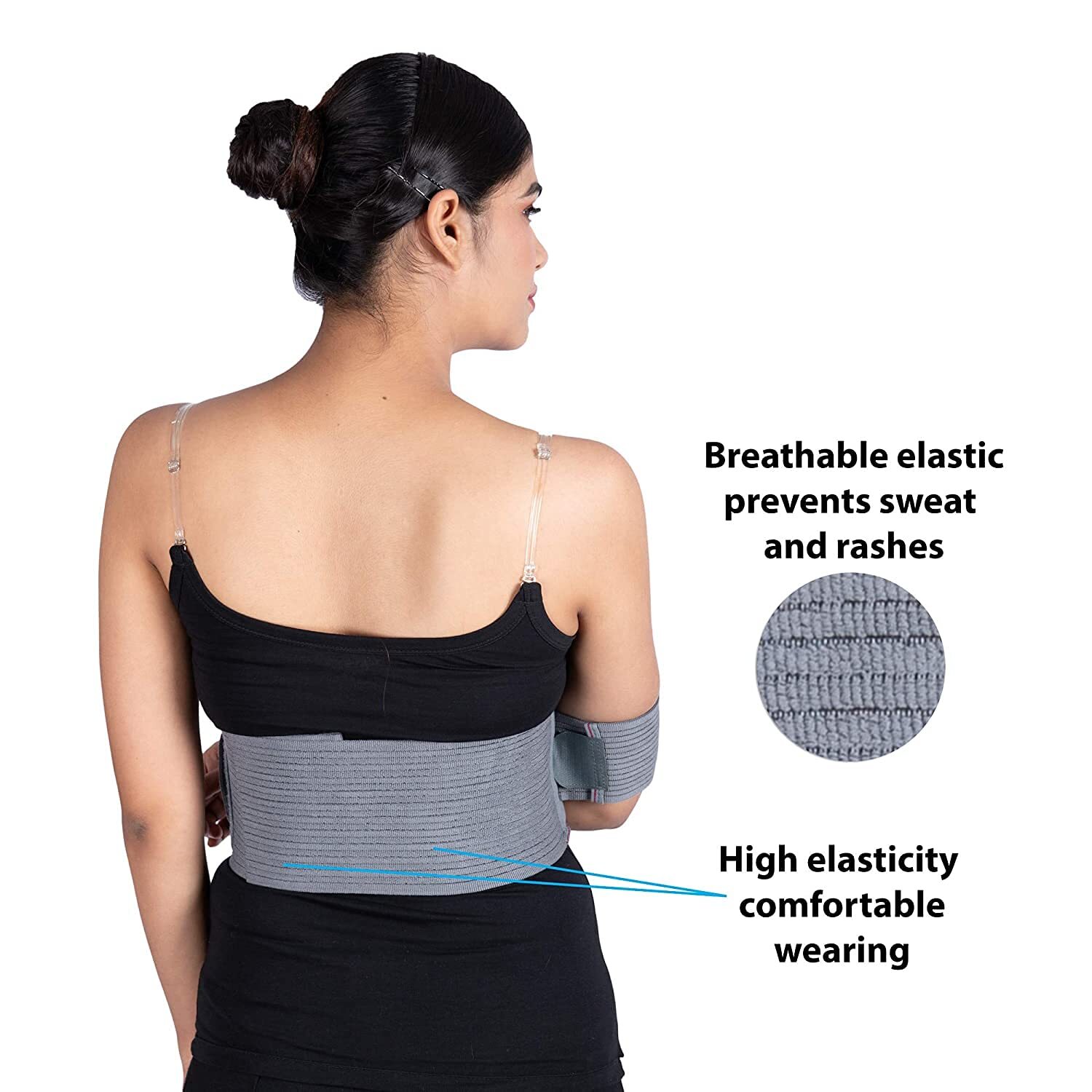 Left Right Shoulder Immobilizer Arm Sling Elastic Brace for Clavicle Collar USA