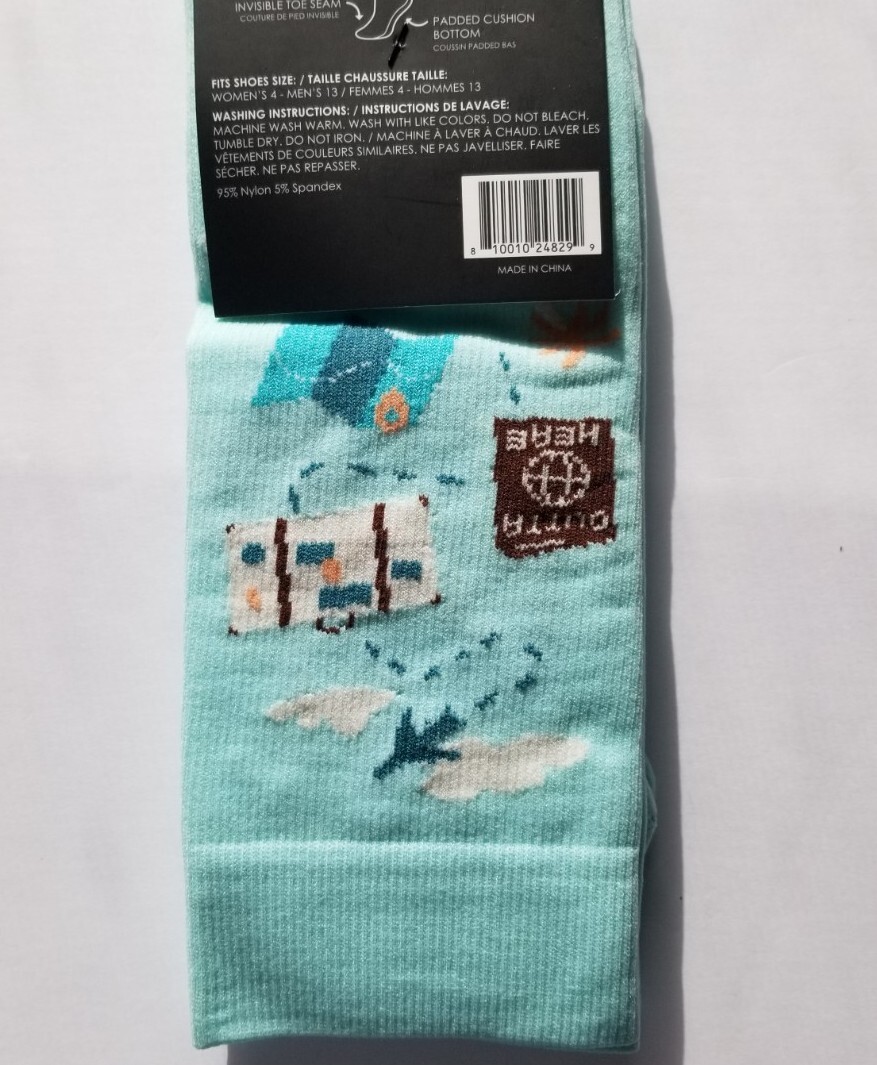 Compression Socks Knee High Unisex – Travel Pattern One Size