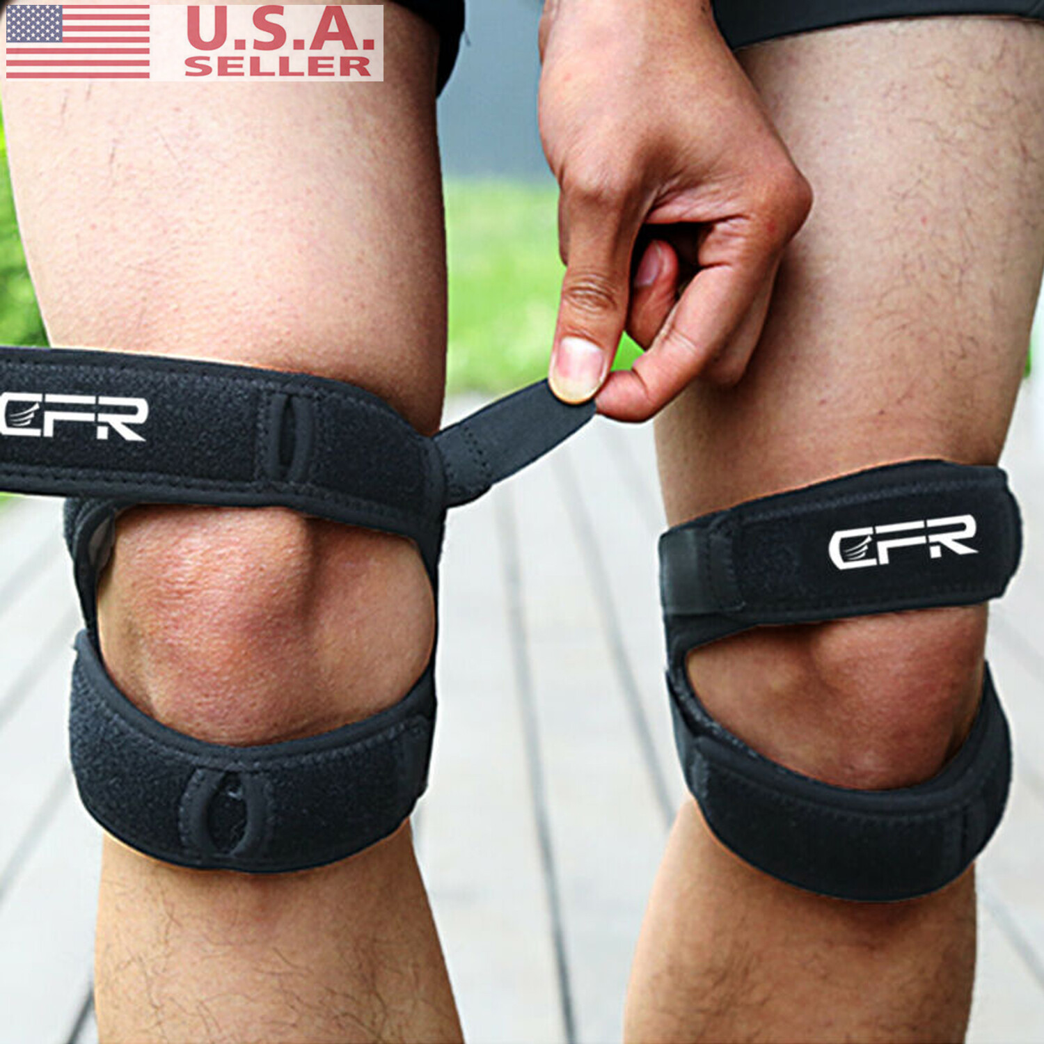 Knee Brace Support Patella Stabilizer Strap Arthritis Tendon Pain Relief Protect