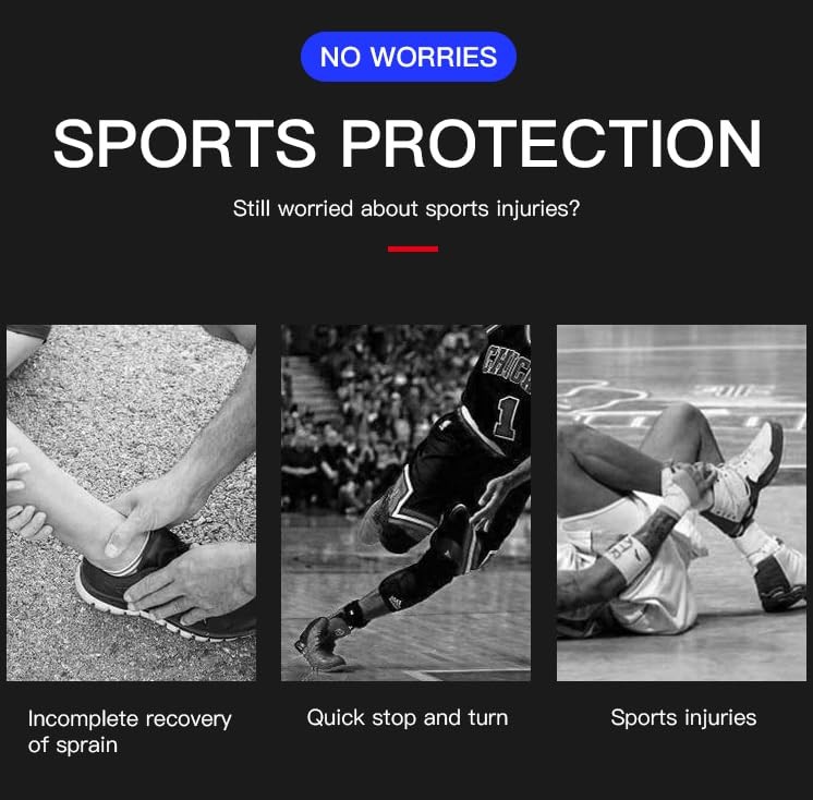 1 PCS Black Ankle Support Compression Sleeve Plantar Fasciitis Brace Large