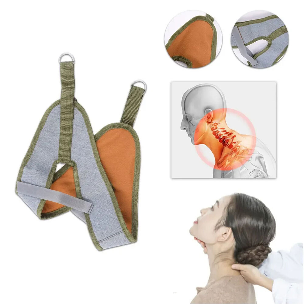 Hanging Neck Traction Kit Cushion Belt Brace Adjustable Correction Stretcher