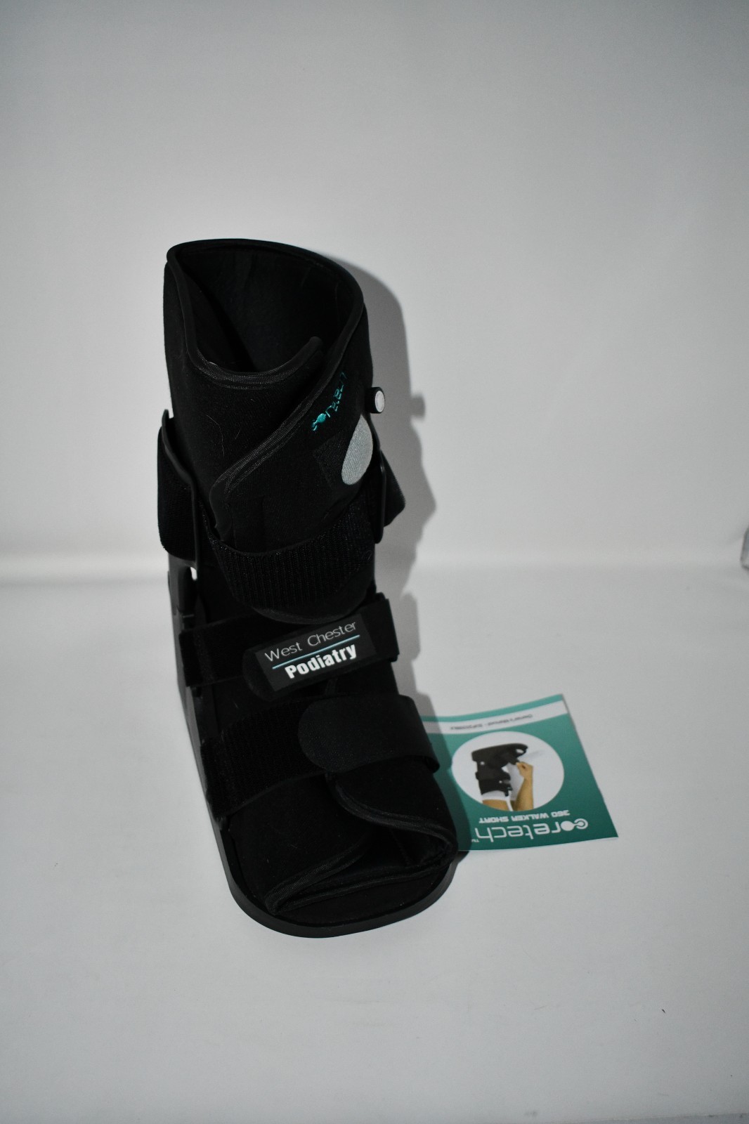 Vive Health 360 Walker Boot Short Coretech w/ Imprinting – Black, Pneumatic LARG