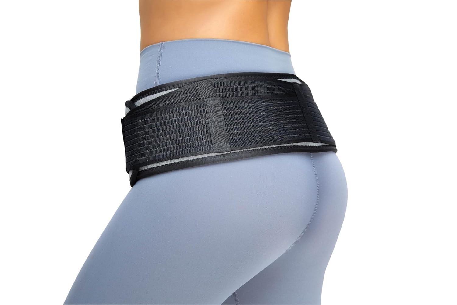 Sacroiliac Hip SI Joint Belt Hip Brace Support – XL/Grey