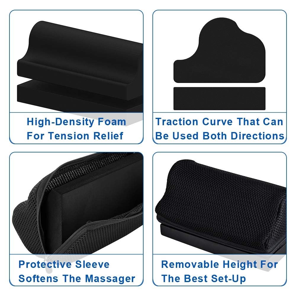 Cervical Neck Wedge â€“ Firm Foam Orthotic Block for Neck Curve Restoration, Su