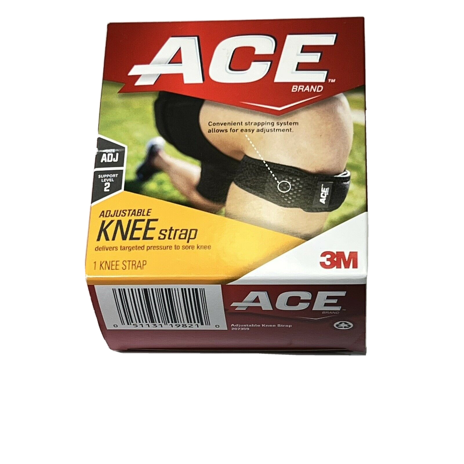 1 ACE Knee Strap 207359 OS Adjustable Support Level 2 Left or Right injury arch