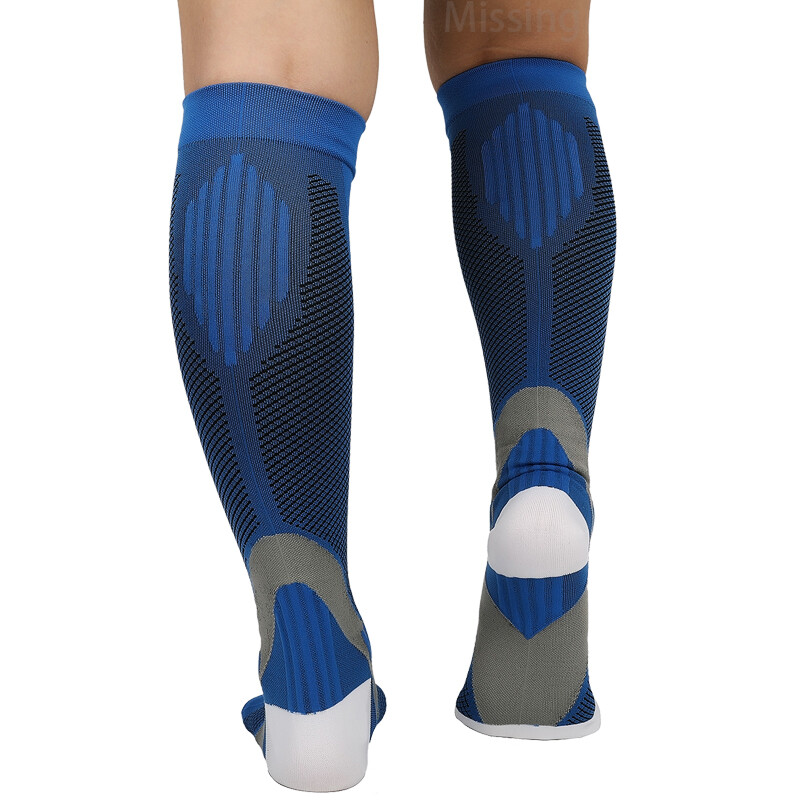 1-2 Pair Compression Socks 20-30 mmhg Knee High Men Women Calf Leg Brace Support