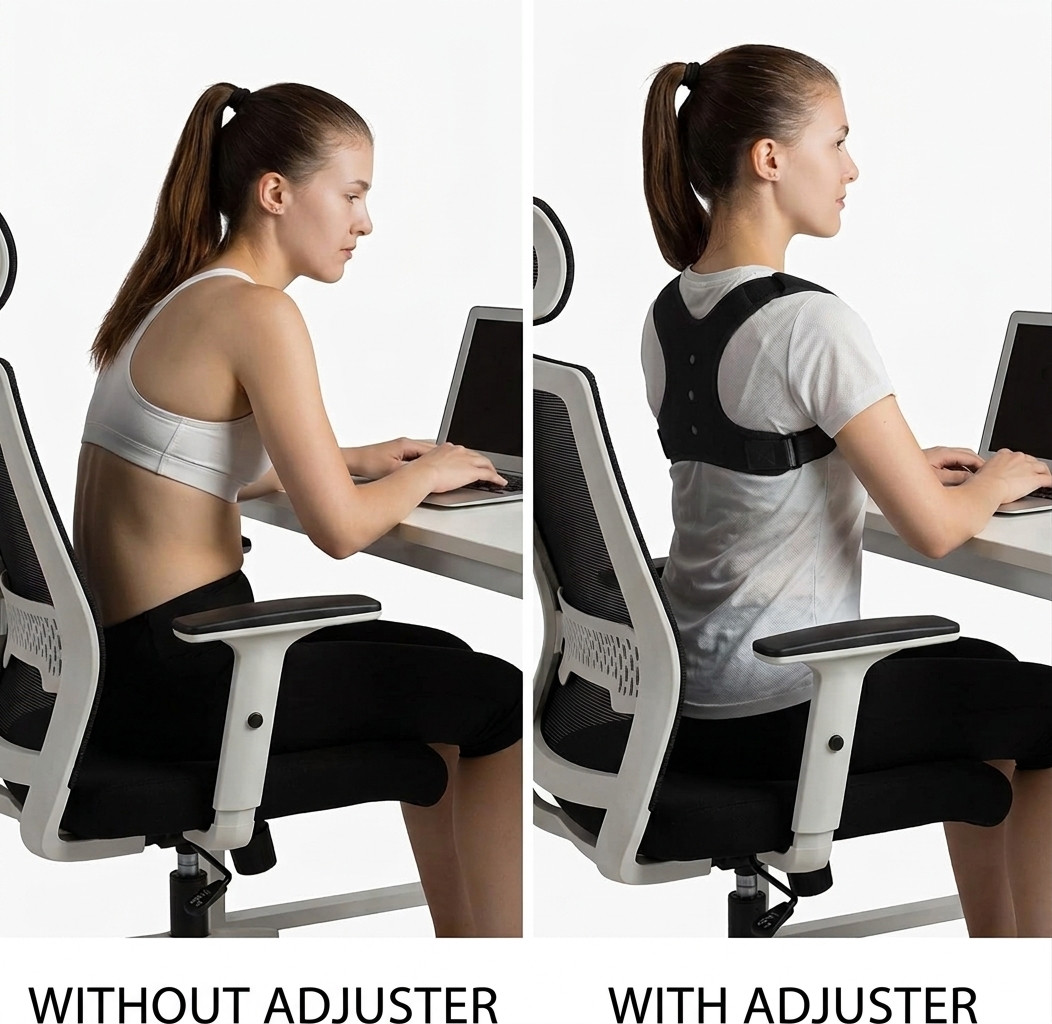 Posture Corrector Back Brace Adjustable Shoulder Support Strap Relieve Neck Back