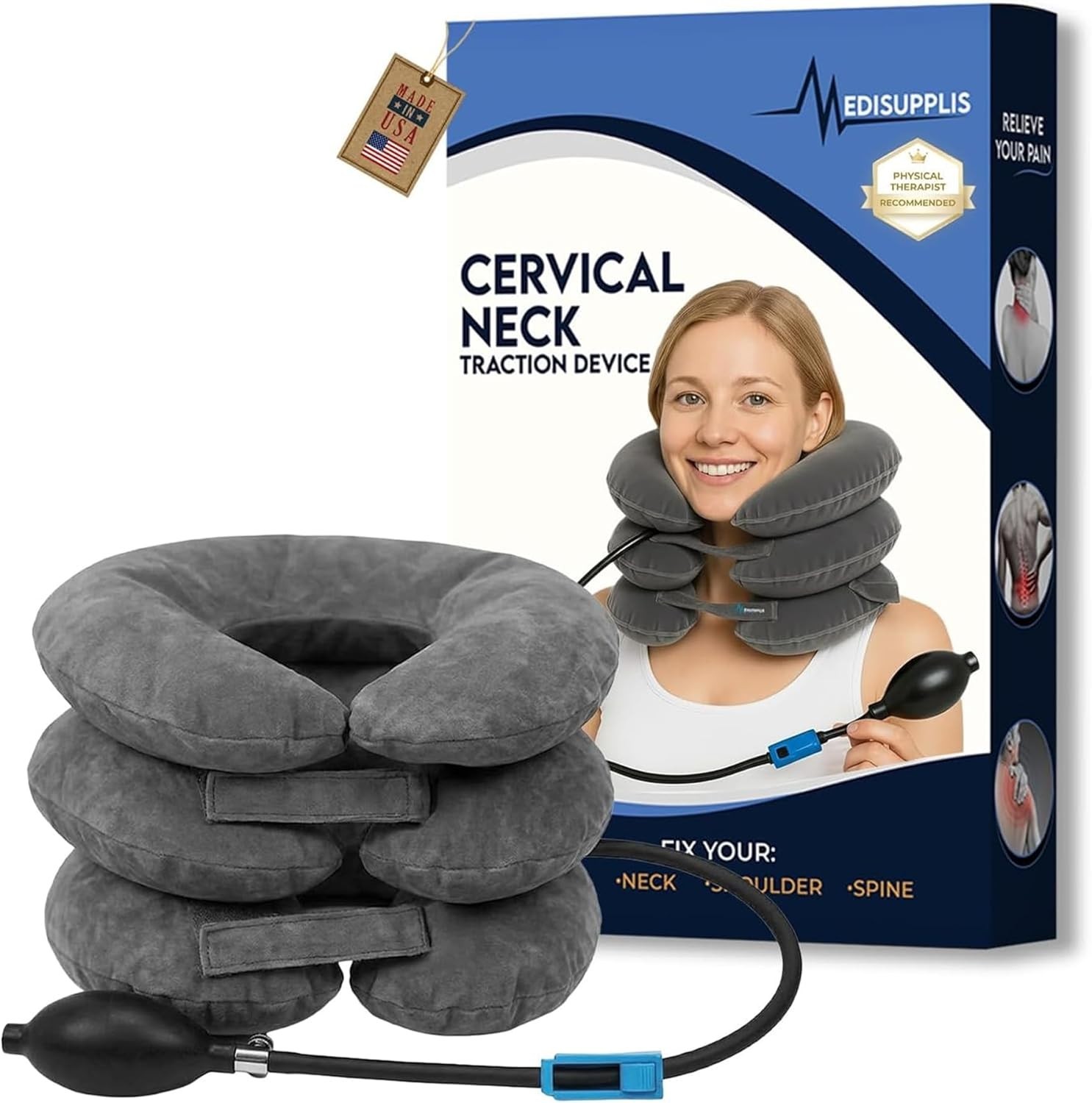 Neck Decompression Pillow – Adjustable for Optimal Comfort & Support