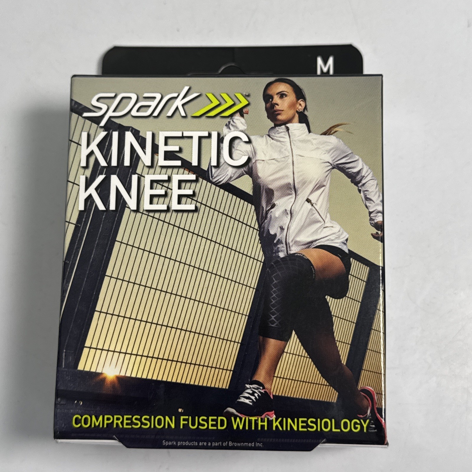 Brand New Spark Kinetic Knee Compression Fused W/ Kinesiology Sleeve Sz Medium M