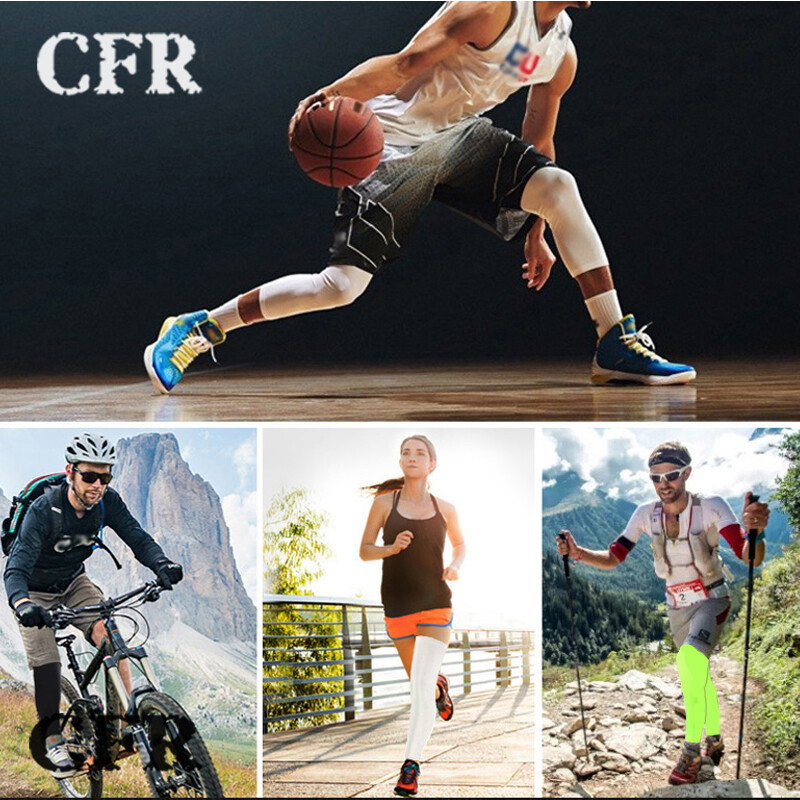 Compression Knee Support High Thigh Long Leg Sleeve Brace Basketball Unisex