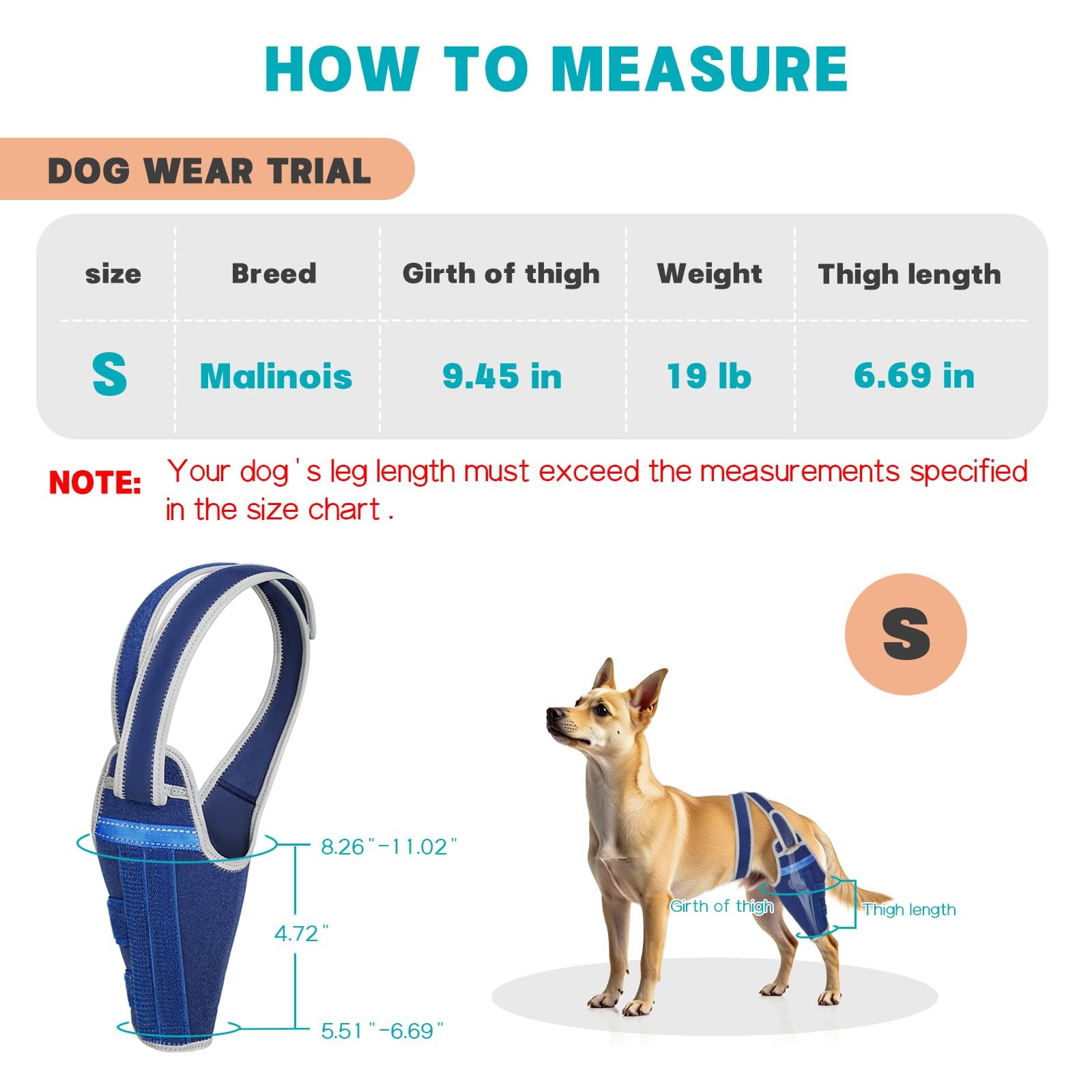 Dog Knee Brace for Torn ACL Hind Leg Adjustable with 2 Stabilizers Support | …