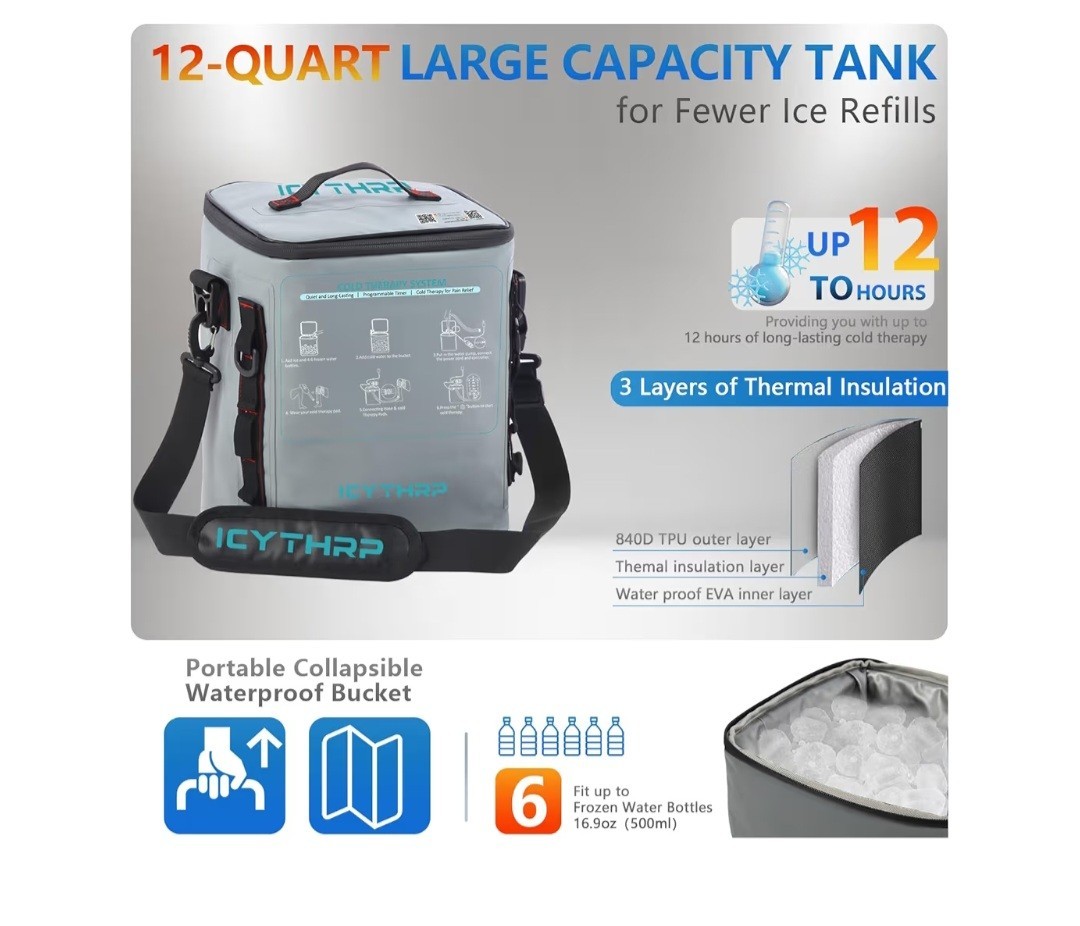 Cold Therapy Machine for Knee Post Surgery Cryotherapy Shoulder Hip Ankle