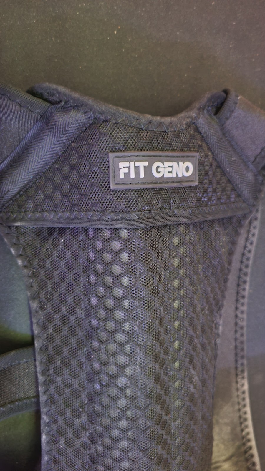 FIT GENO Back Brace Posture Corrector S/M Black Neoprene Polyester