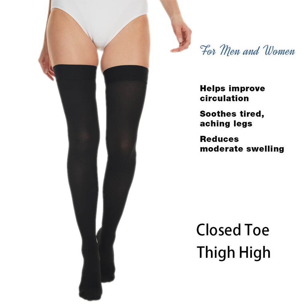 Extra Long Compression Socks Thigh High Over the Knee High Plus Size Stockings