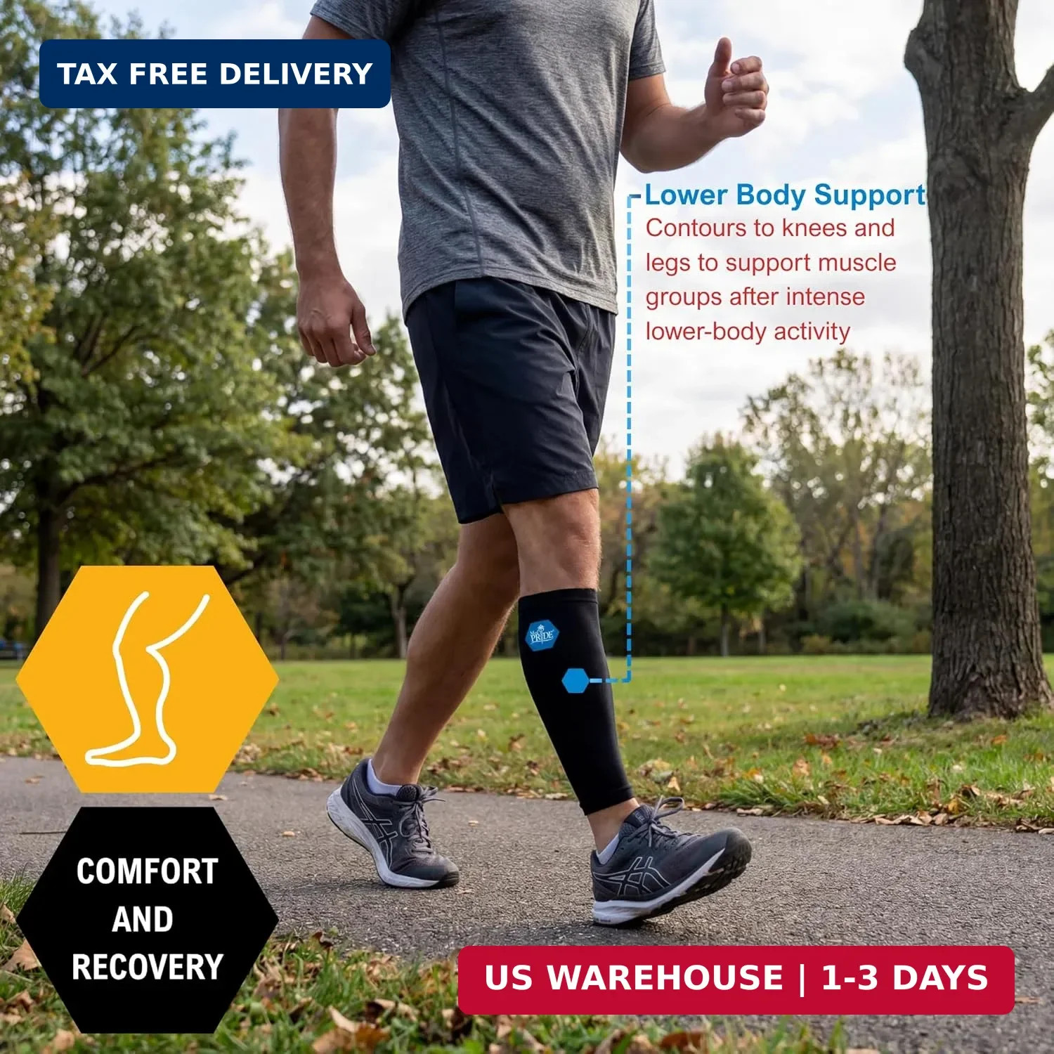 MED PRIDE Gel Compression Sleeve for Elbow and Knee, Hot & Cold Therapy